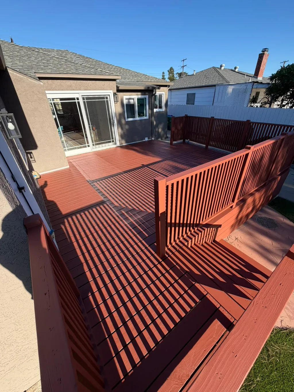 Restored outdoor deck