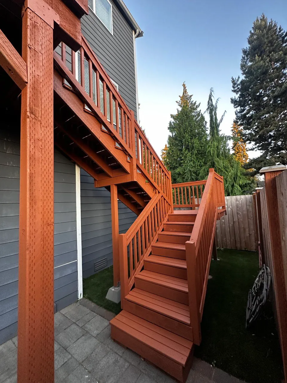 Renovated outdoor deck